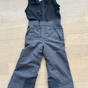 Spyder Charcoal Ski Bib Overalls